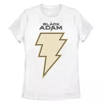 Черная футболка DC Comics для юниоров Adam Lightning Bolt Licensed Character