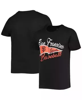 Черная футболка для больших девочек San Francisco Giants Team Fly The Flag Outerstuff, черный
