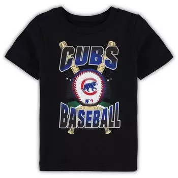 Черная футболка для малышей Chicago Cubs для специального мероприятия Outerstuff