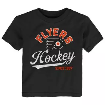 Черная футболка для малышей Philadelphia Flyers Take the Lead Outerstuff