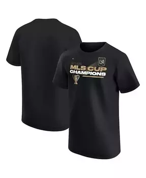 Черная футболка для раздевалки Кубка чемпионов MLS LAFC 2022 для мальчиков и девочек дошкольного возраста Fanatics, черный