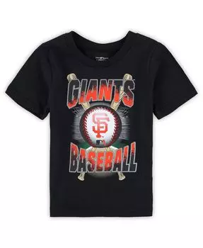 Черная футболка для специального мероприятия San Francisco Giants для мальчиков и девочек для малышей Outerstuff