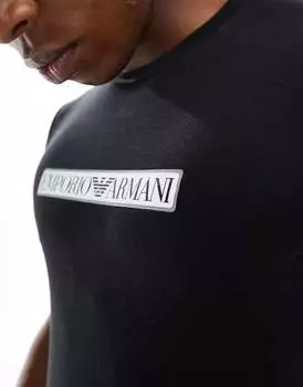 Черная футболка Emporio Armani Bodywear new icon