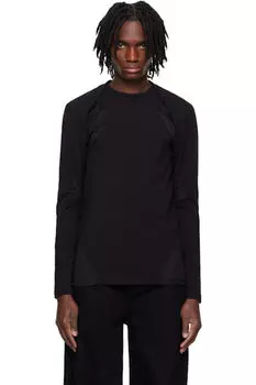 Черная футболка Evolute с длинным рукавом HELIOT EMIL