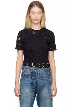 Черная футболка Excess Distress R13