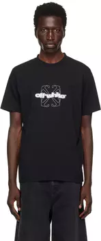 Черная футболка Flock Arrow Slim Off-White
