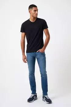 Черная футболка French Connection, черный