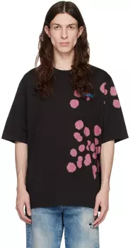 Черная футболка Goth Tie&Dyed Skater Dsquared2