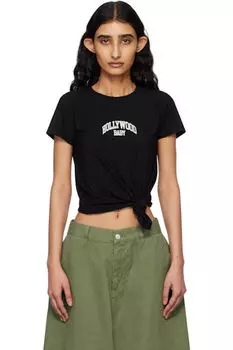 Черная футболка Hollywood Baby Knotted MISBHV