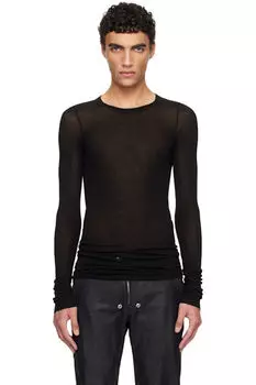 Черная футболка Hollywood Rib LS Rick Owens