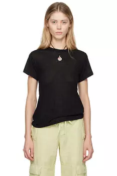 Черная футболка из бамбукового лиоцелла Baserange