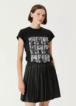 Черная футболка из органического хлопка с принтом AllSaints