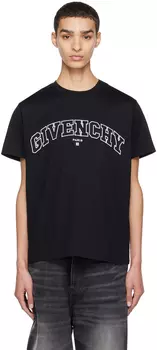Черная футболка колледжа Givenchy