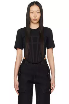 Черная футболка-корсет Dion Lee