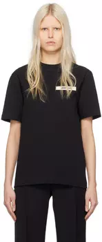 Черная футболка Les Classiques 'Le T-Shirt Gros Grain' Jacquemus, цвет Black