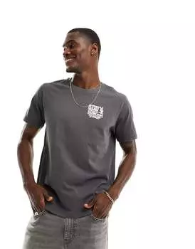 Черная футболка Levi's с космическим ковбойским принтом на спине