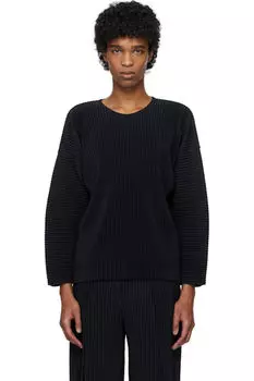 Черная футболка Monthly Color за январь HOMME PLISS ISSEY MIYAKE