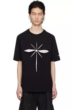 Черная футболка-оригами KUSIKOHC