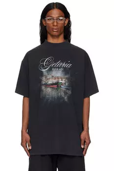 Черная футболка оверсайз «Getaria» Balenciaga