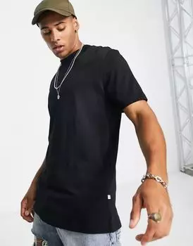 Черная футболка оверсайз Selected Homme