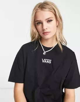 Черная футболка оверсайз Vans Flying V