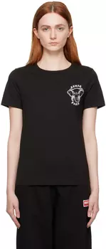 Черная футболка Paris Varsity Jungle Kenzo