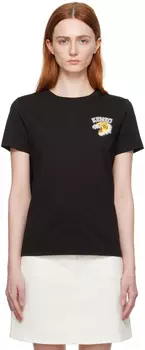 Черная футболка Paris Varsity Jungle Kenzo