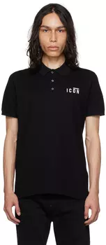 Черная футболка-поло Be Icon Dsquared2