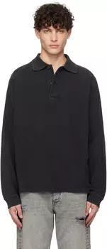 Черная футболка-поло Defense HOPE