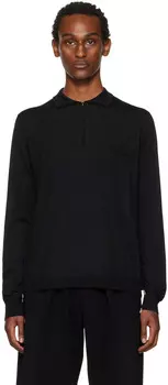 Черная футболка-поло Work-In-Progress Maison Margiela