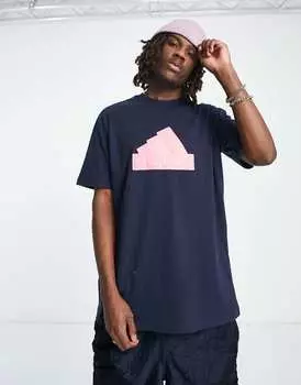 Черная футболка с большим логотипом adidas Sportswear Future Icons