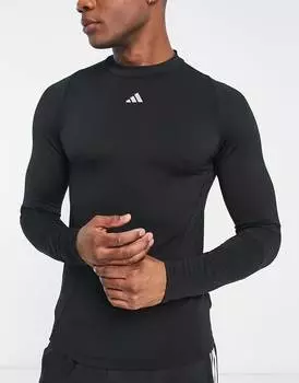 Черная футболка с длинным рукавом adidas Training Tech Fit Cold Ready
