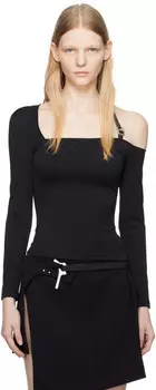 Черная футболка с длинным рукавом Invariable HELIOT EMIL