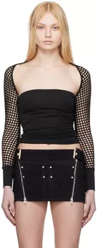 Черная футболка с длинным рукавом Iris Miaou