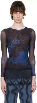 Черная футболка с длинным рукавом кардио Collina Strada