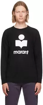Черная футболка с длинным рукавом Kieffer Isabel Marant