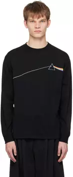 Черная футболка с длинным рукавом с принтом Undercover