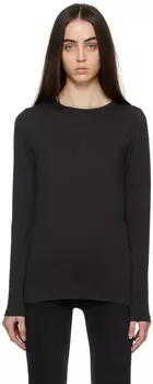 Черная футболка с длинным рукавом The Slub rag & bone