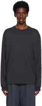 Черная футболка с длинным рукавом VEIN