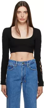 Черная футболка с длинным рукавом в стиле фэнтези Ksubi