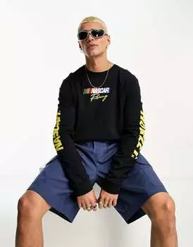 Черная футболка с длинными рукавами Hurley Nascar