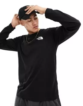 Черная футболка с длинными рукавами и логотипом The North Face Simple Dome