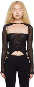 Черная футболка с фениксом Miaou