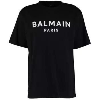 Черная футболка с фирменным логотипом Paris Classic Balmain, черный