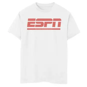 Черная футболка с графическим логотипом ESPN Bristol Connecticut для мальчиков 8–20 лет Licensed Character