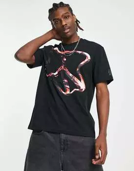 Черная футболка с графическим принтом для любителей пикника на Кони-Айленде Coney Island Picnic