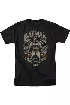 Черная футболка с коротким рукавом для взрослых с изображением героя Бэтмена Готэма Gildan