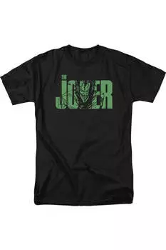 Черная футболка с коротким рукавом и надписью «Бэтмен Джокер» для взрослых Gildan