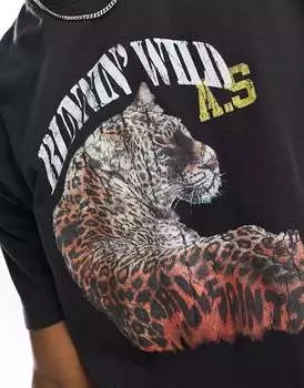 Черная футболка с короткими рукавами и круглым вырезом AllSaints Species