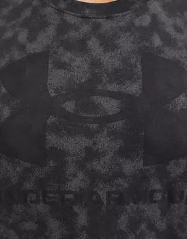 Черная футболка с короткими рукавами и логотипом Under Armour